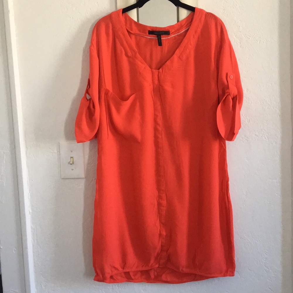 Coral Tshirt dress BCBG loose fitting comfortable